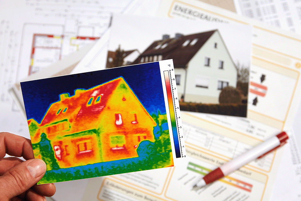 Thermografie eines Einfamilienhauses im Rahmen der Energieberatung durch BWG Böblingen in Stuttgart